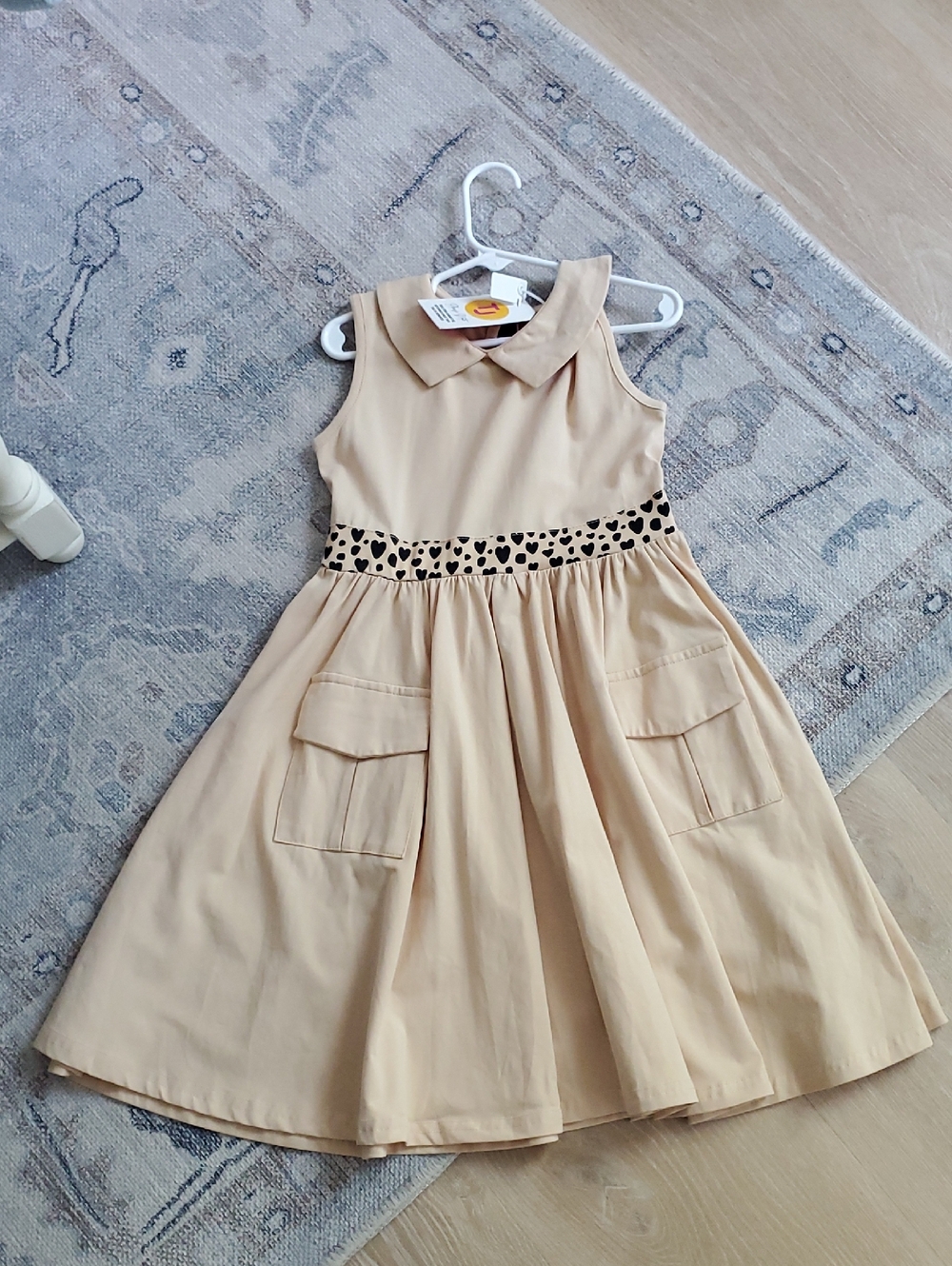 NWT Taylor Joelle Girls Safari Dress Sz7